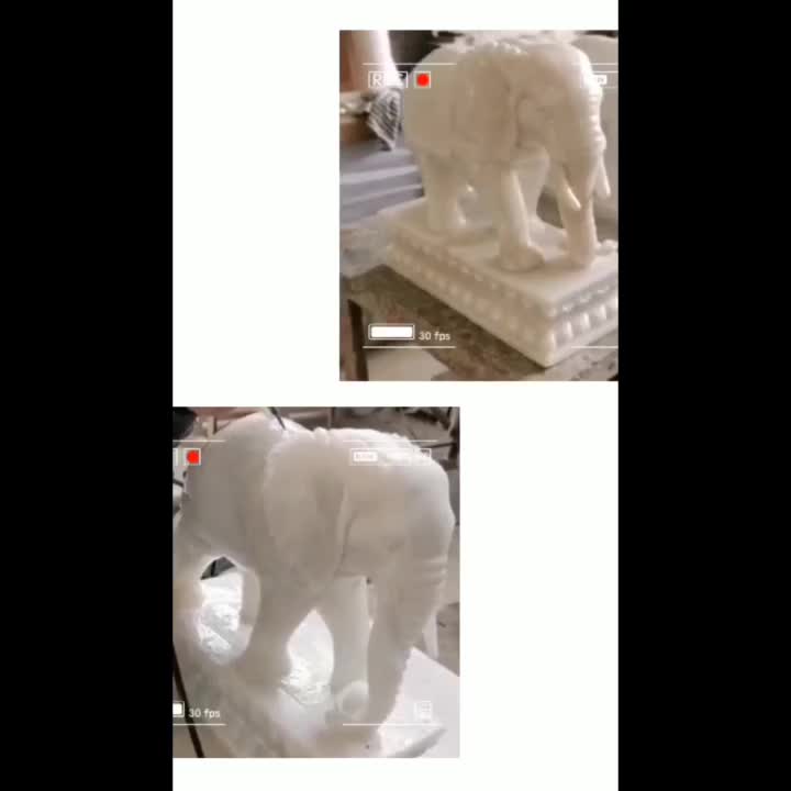 Custom Beige Marble  Flower Handcarved Fireplace Mantel