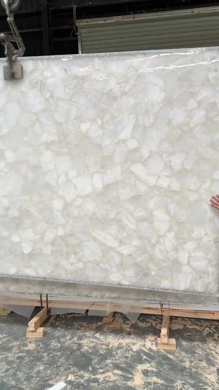 Pink Crystal White Crystal Semiprecious Stone