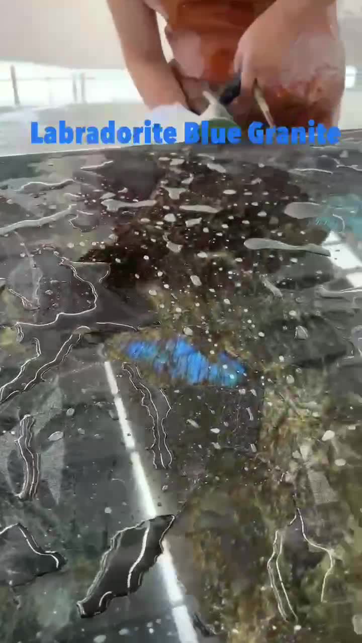 Labradorite Lemurian Blue Granite Table Top
