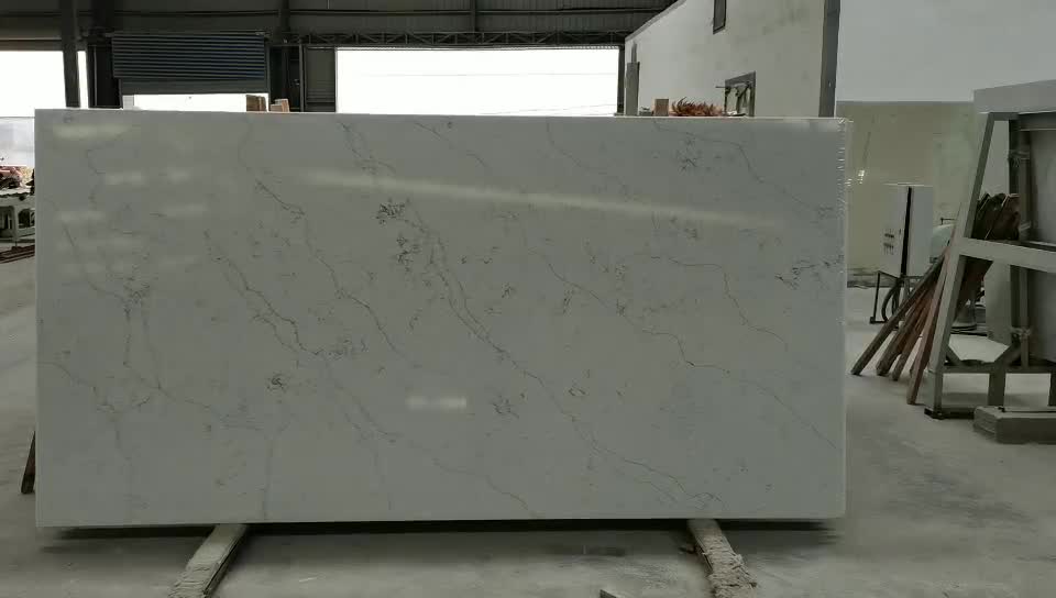 Beauty Quartz White Destiny Slabs Artificial Quartz