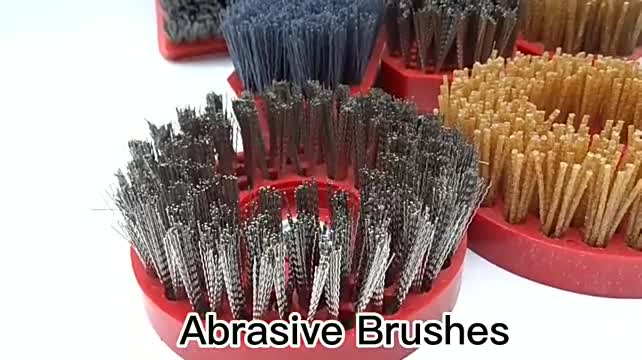 4 Inch Stone Surface Circular Abrasive Polishing Brushes