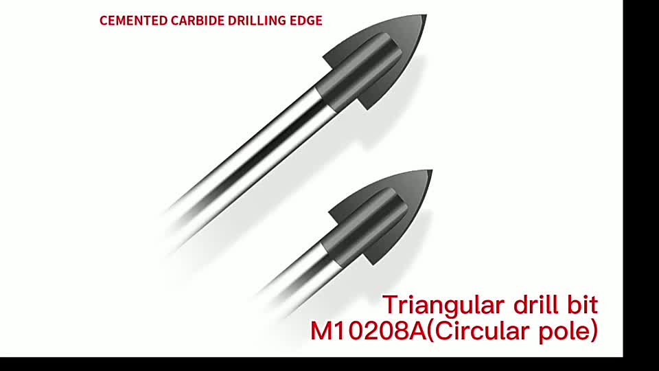 Diamond Hole Opener Alloy Single Tip Glass Drill Bit