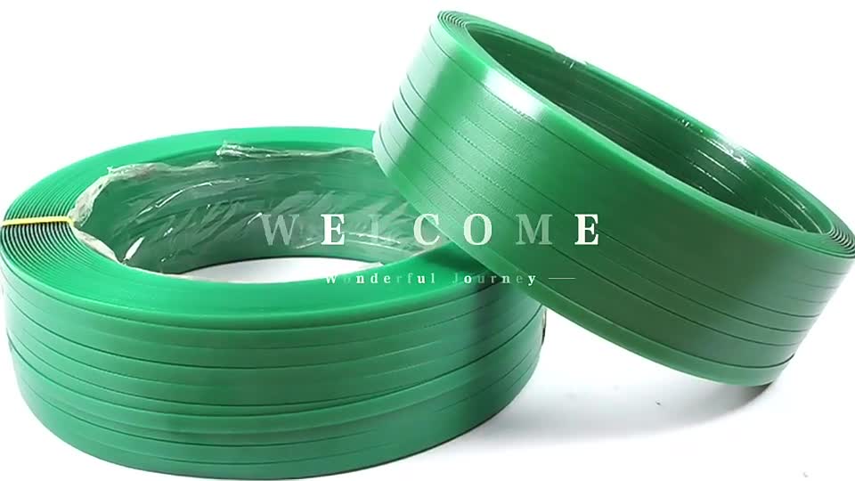 Green Strapping Band Packing Belt Custom PET Strap