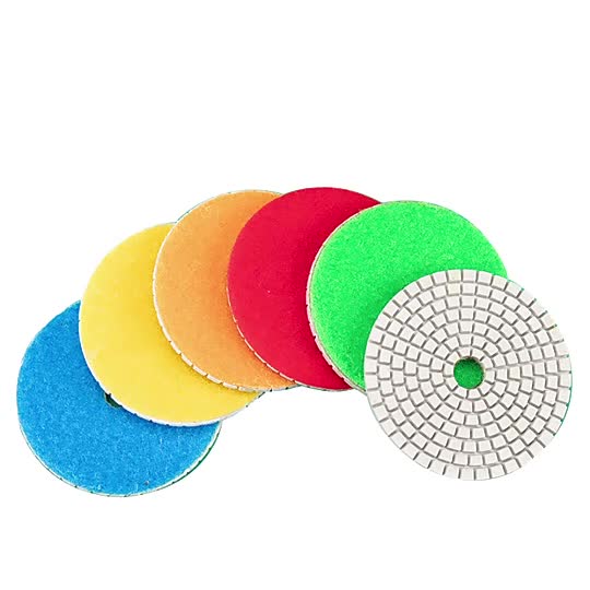 High Work Efficiency 7 Step Wet Use Granite Polishing Pads
