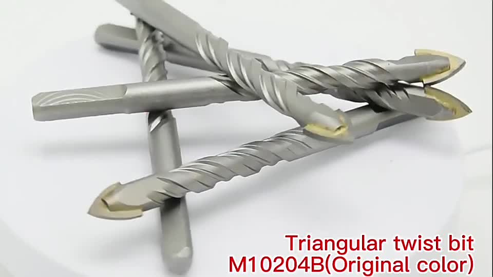 Straight Shank Single Carbide Tip Triangle Shank Drill Bit