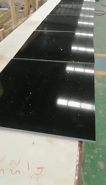 Artificial Quartz Black Mirror Engineered Stone