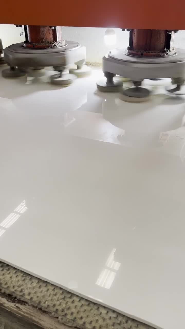 New Super White Artificial Marble Slabs