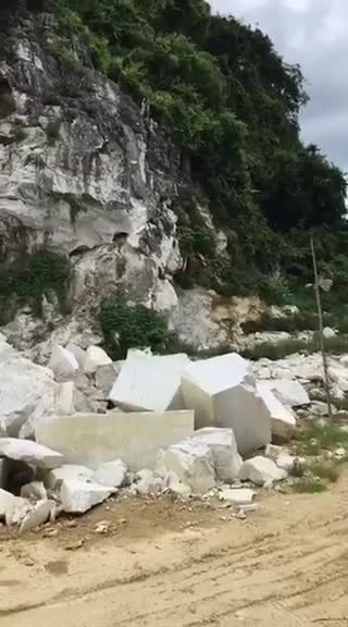 Cloud Pure White Marble Blocks, Vietnam White Marble