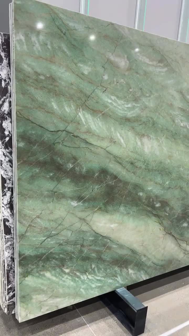 Brazil Smeralda Green Quartzite Slab, Verde Smeralda