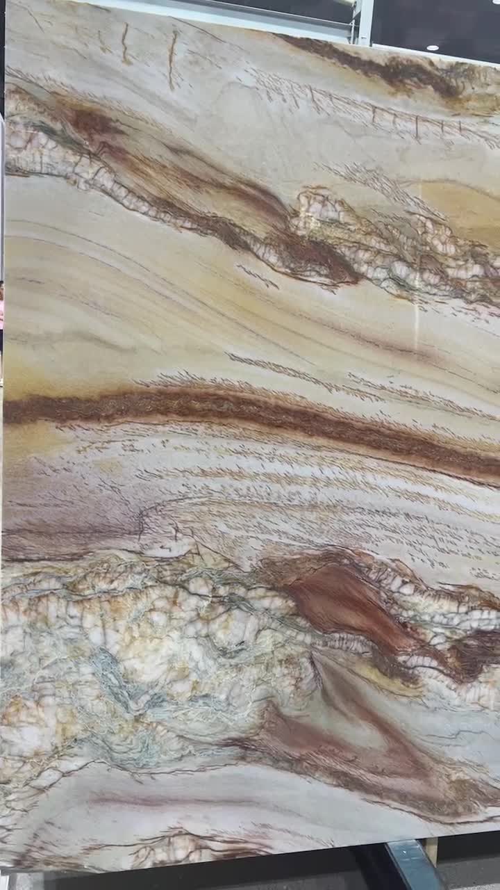Carpaccio Quartzite Slabs, Red Polished Quartzite