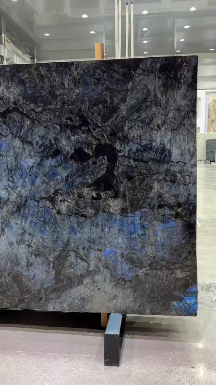Madagascar Lemurian Blue Granite Slabs ,Labradorite Blue