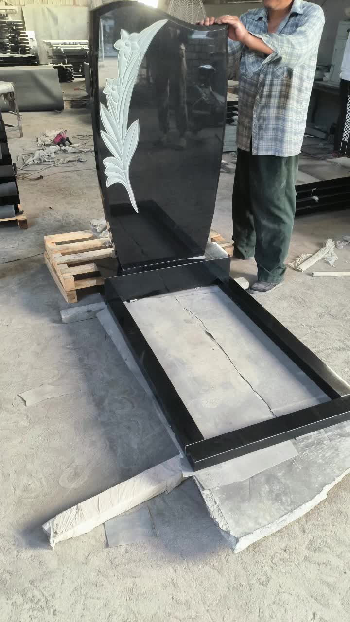 Wholesalers Small Monuments Granite Shanxi Black Tombstone
