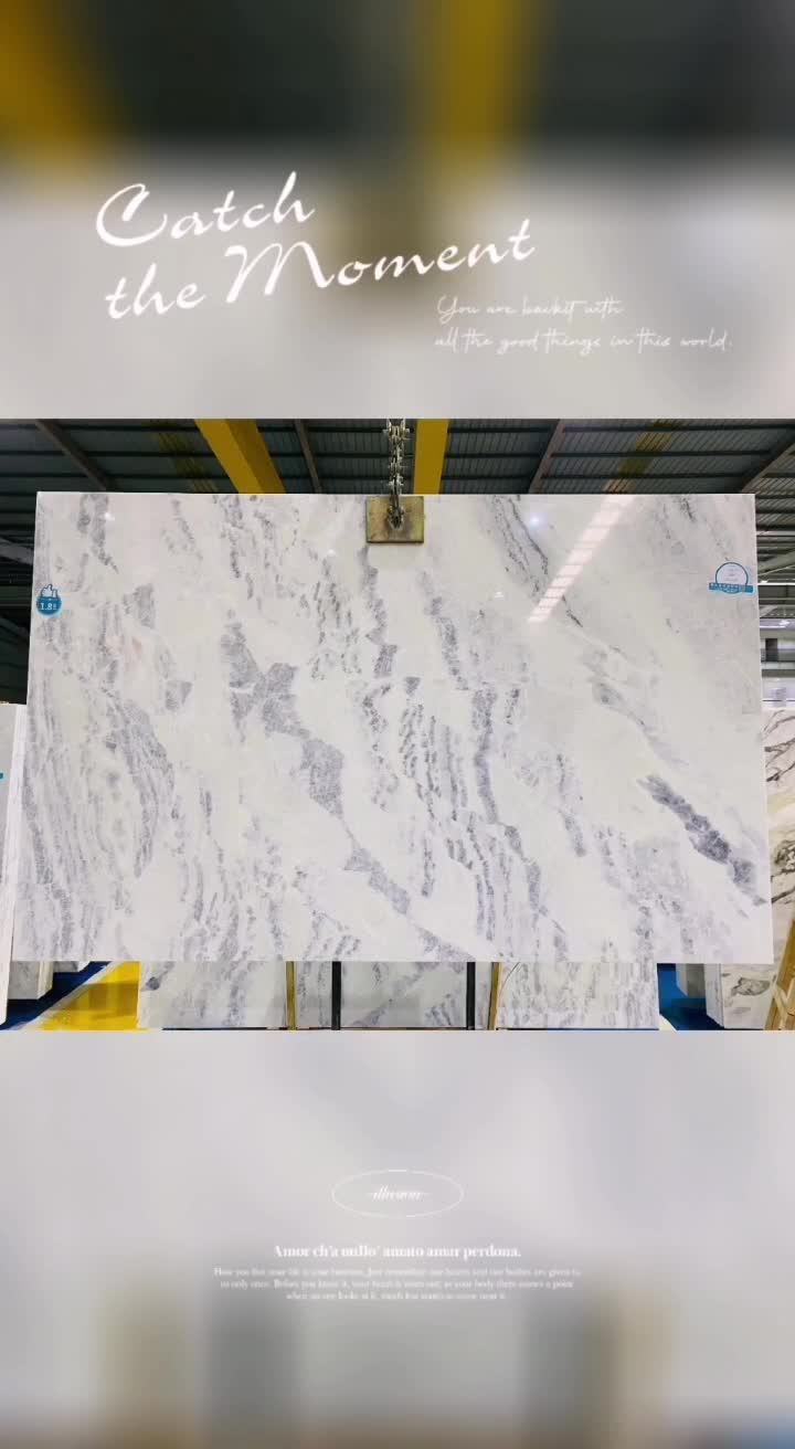 Arctic Blue Sky Marble Lay Out Tile For Floor Wall Hotel Project