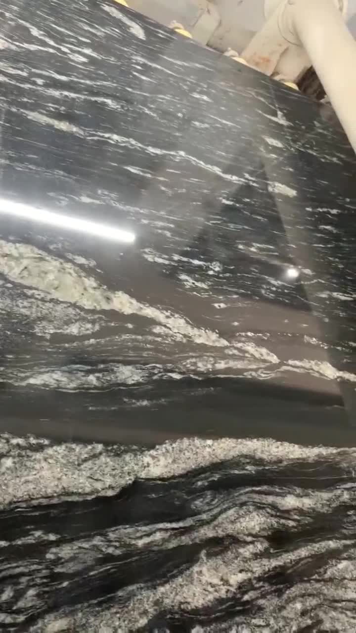 Big Black White Grey Granite Slab Stone For Wall Floor