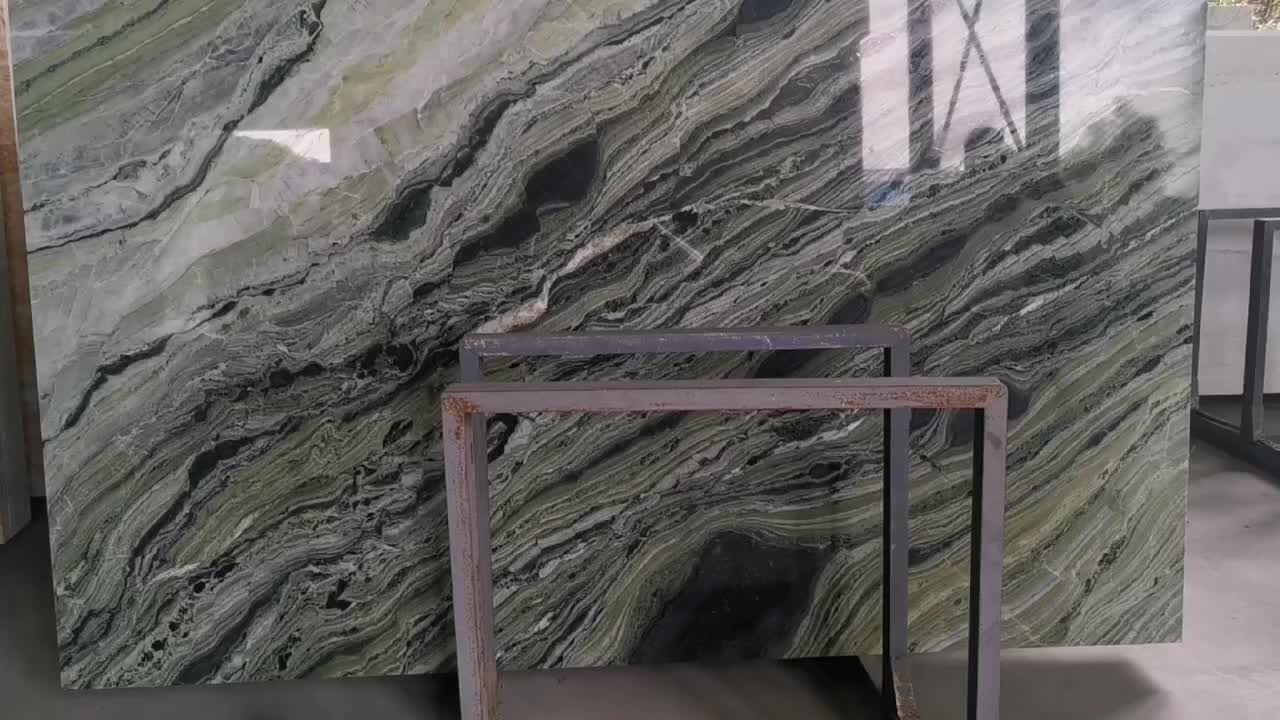 Jade Clouds Marble Jade Green Raggio Verde Emerald Jade Slab