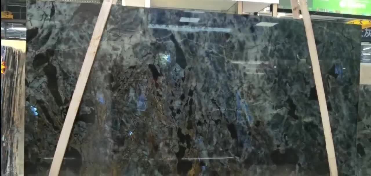 Luxury Good Blue Crystal Labradorite Granite Slab Tile