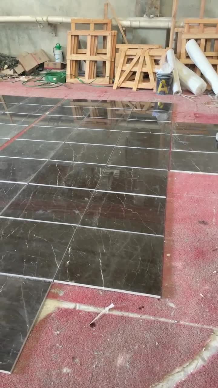 Dry Lay China Golden Vein Jade Marble Polished Slab Tile