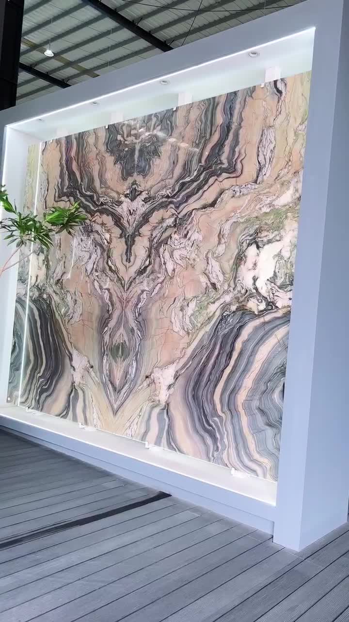 Purple Landscape Slabs Luxury Stone