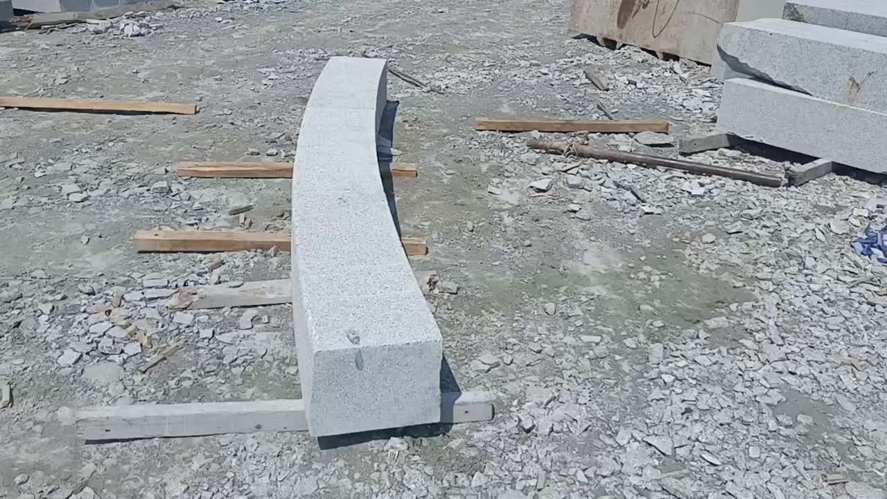 Granite Driveway Kerbs, Curved Lanscaping Kerbstone