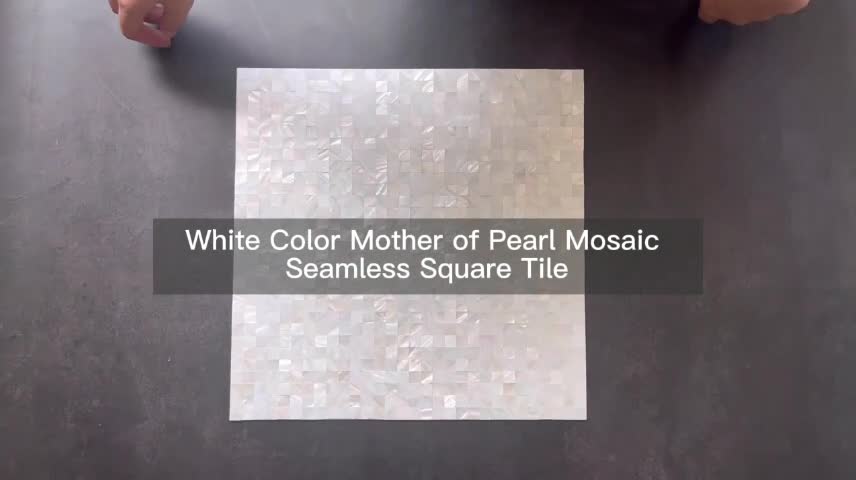 UNION DECO Mother Of Pearl Mini Square Seamless Mosaic Tile