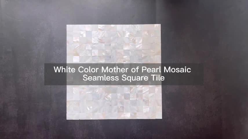 UNION DECO Mother Of Pearl Square Mosaic Kitchen Backsplash
