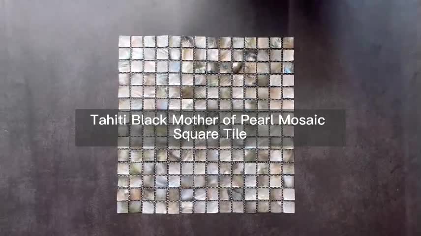 UNION DECO Tahiti Black Mother Of Pearl Mosaic Shell Tile