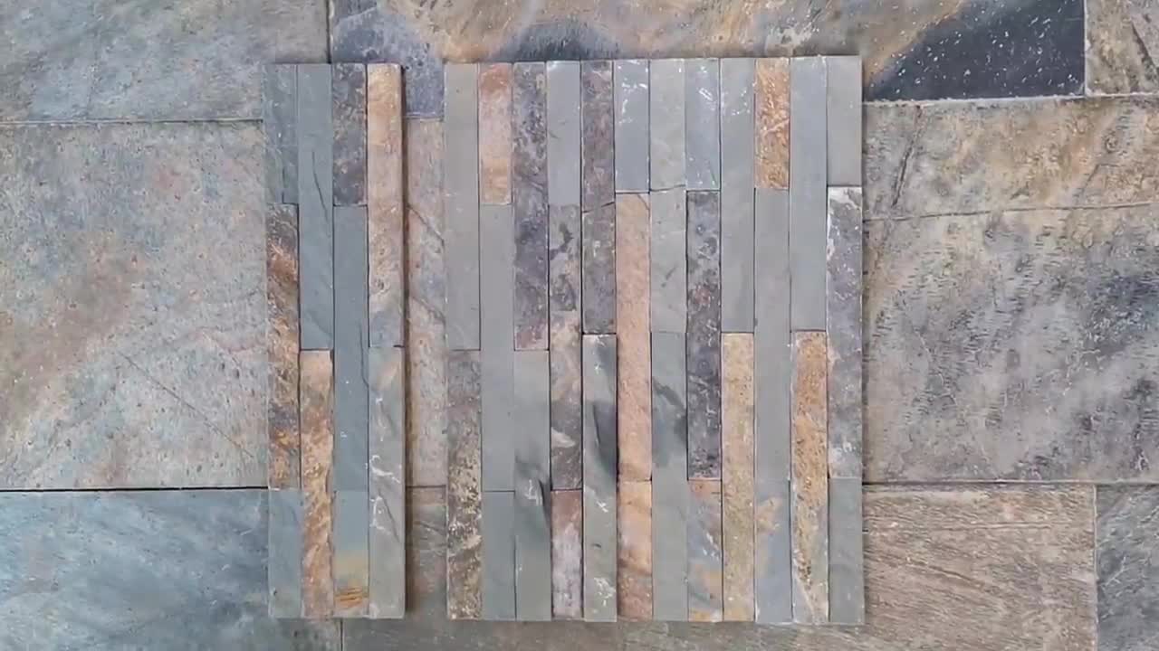 Jiangxi Rusty Slate Wall Cladding Stacked Ledger Stone