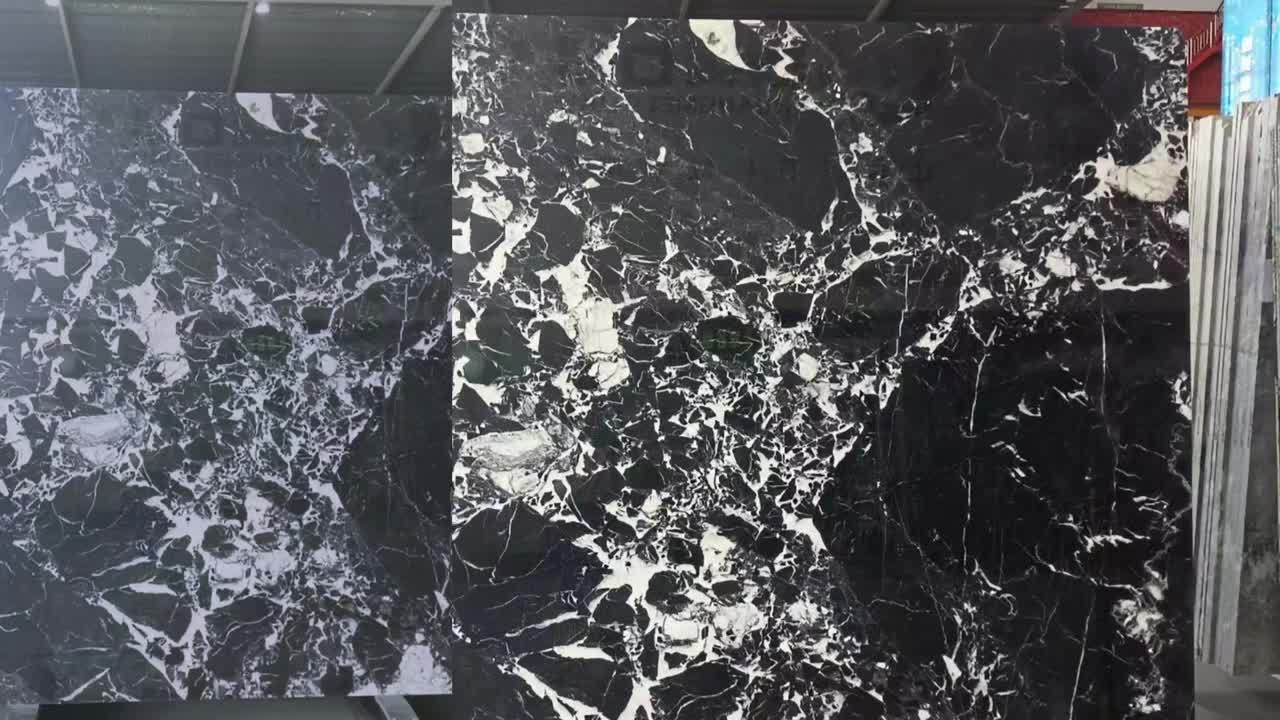 Curve Noir Francaise Marble Panels For Hollow Column Application