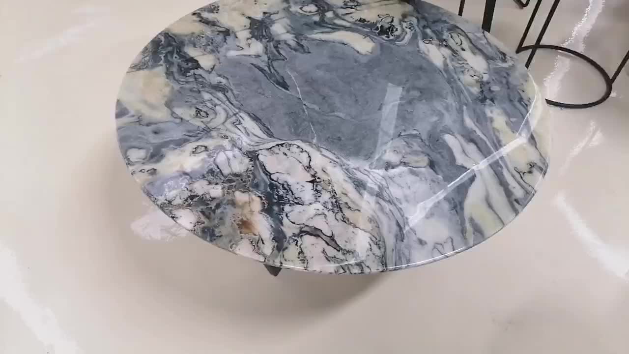 White Marble Round Coffee Table
