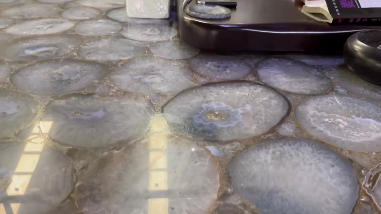 Grey Agate Slab For Interior Design