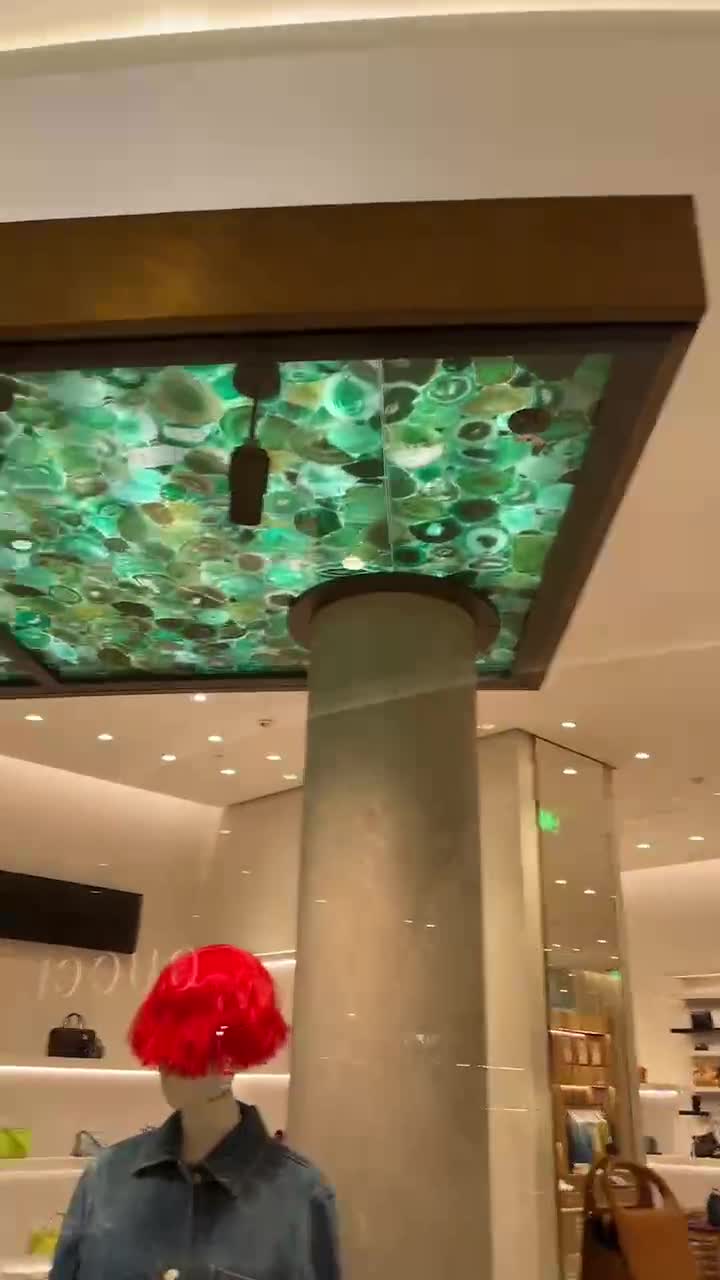 Semiprecious Stone Commercial Bar Tops And Ceilings