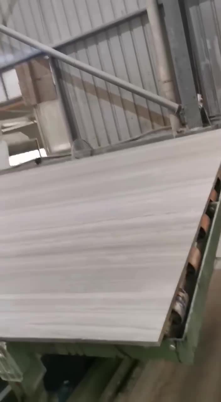 New Accept Customization White Wood Grain Marble Slabs Tiles
