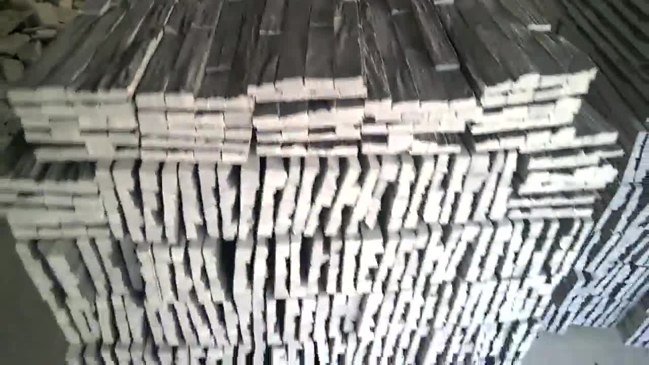 China Stone Wall Cladding Panel Black Slate Ledger