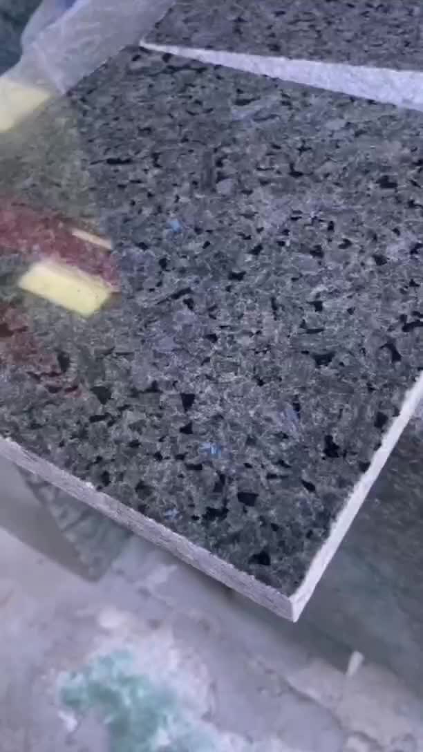 Angola Black Blue In The Night Granite Slab Polished