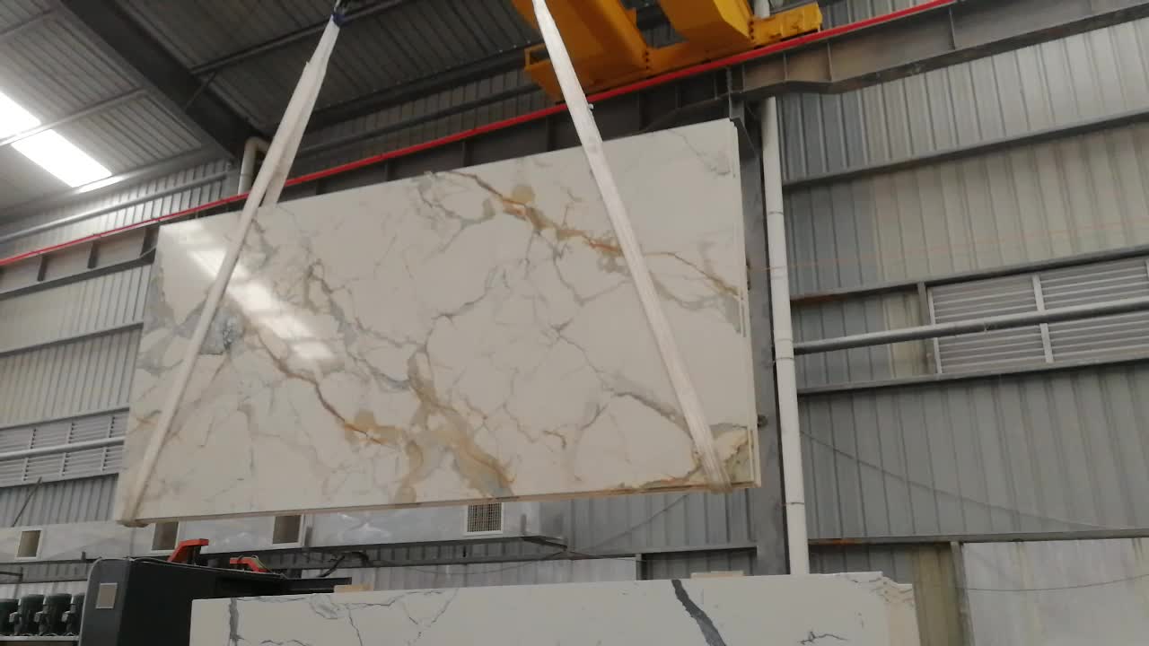 3D Print Calacatta Gold Artificial Marble Slab