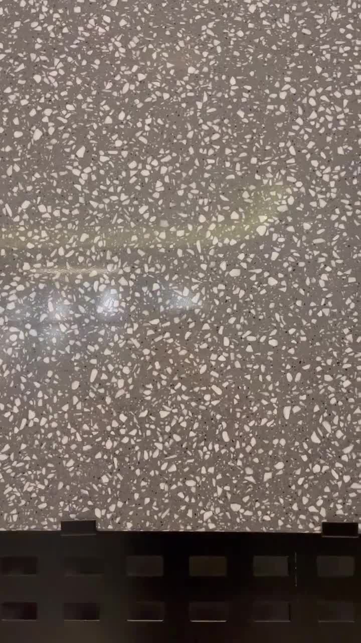 Grey Cement Terrazzo Inorganic Stone Wall