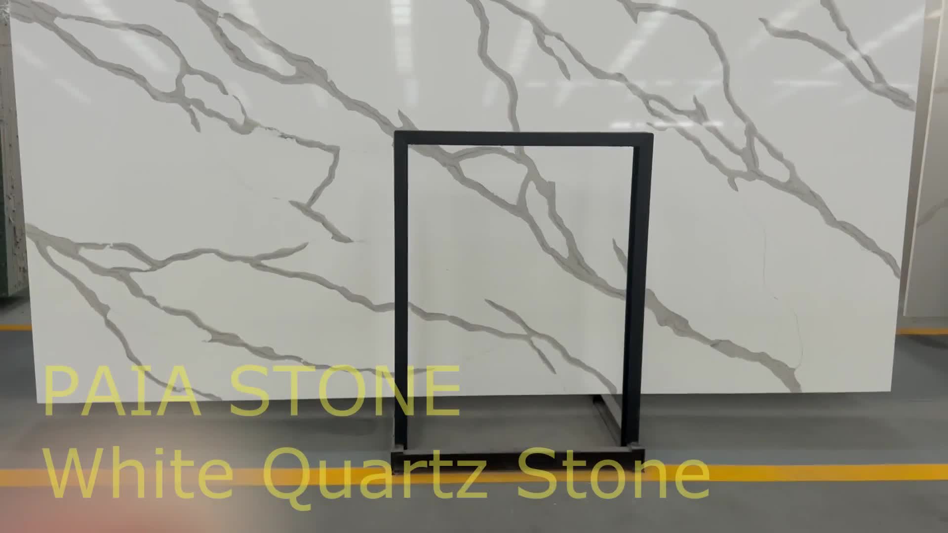 Good Design Calacatta White Quartz Slab For Hotel Wall Decor