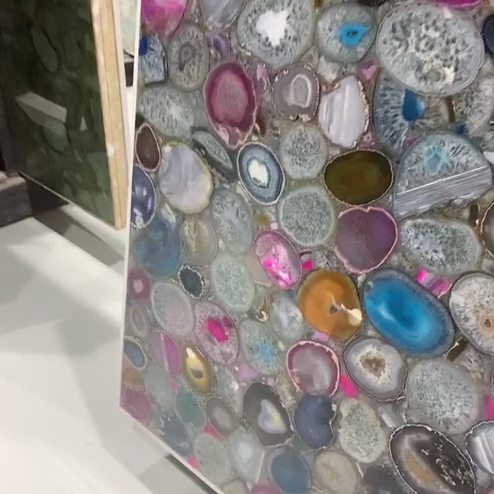 Wholesale Price Multicolor Semi Precious Stone Slab Supplier