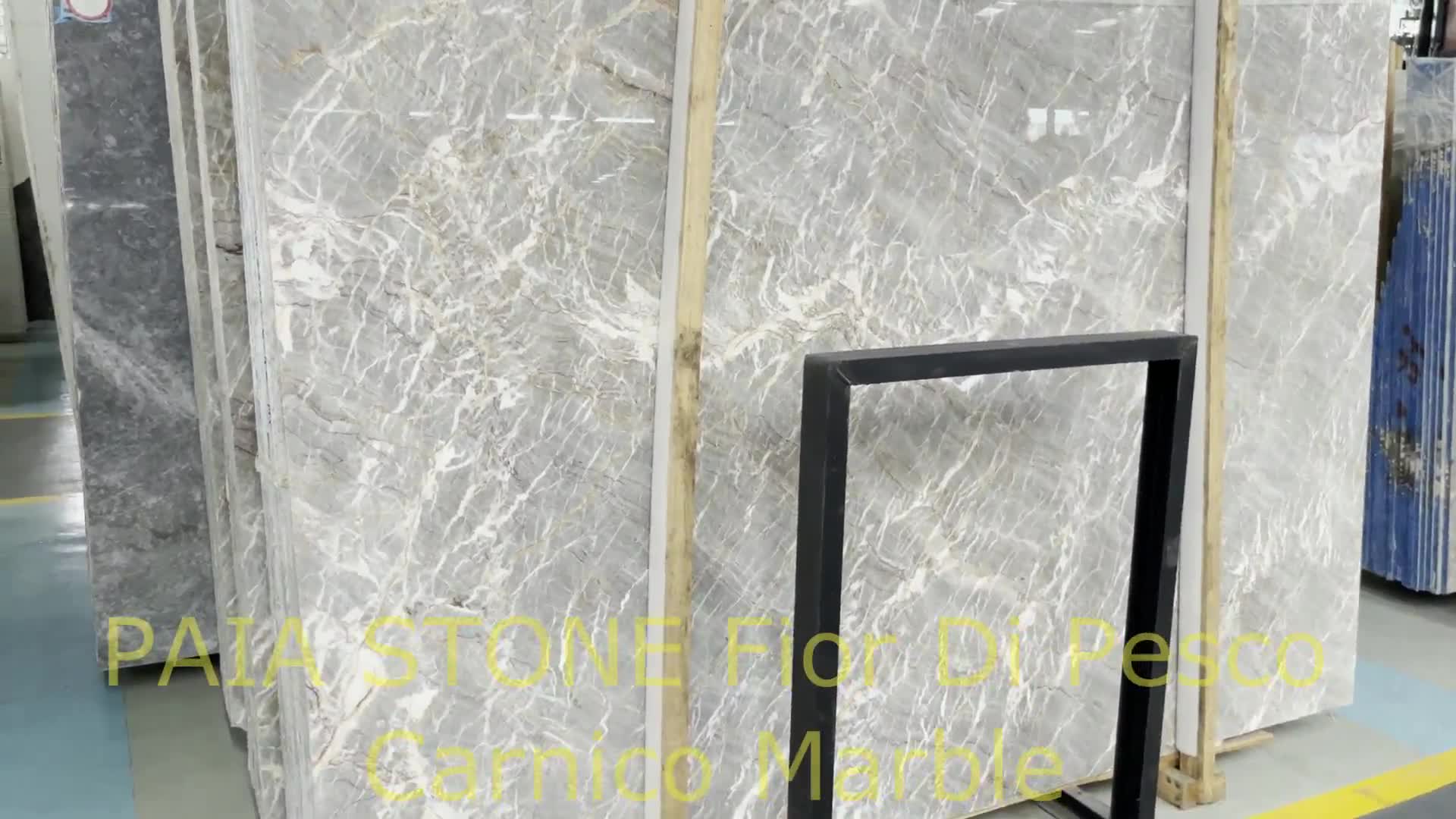 Polished Natural Fior Di Pesco Carnico Marble Floor Tiles