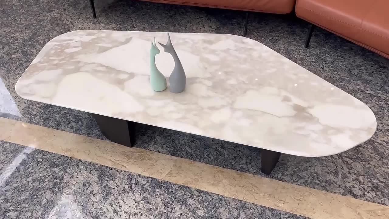 Calacatta Gold Table Modern Natural Stone Marble Table