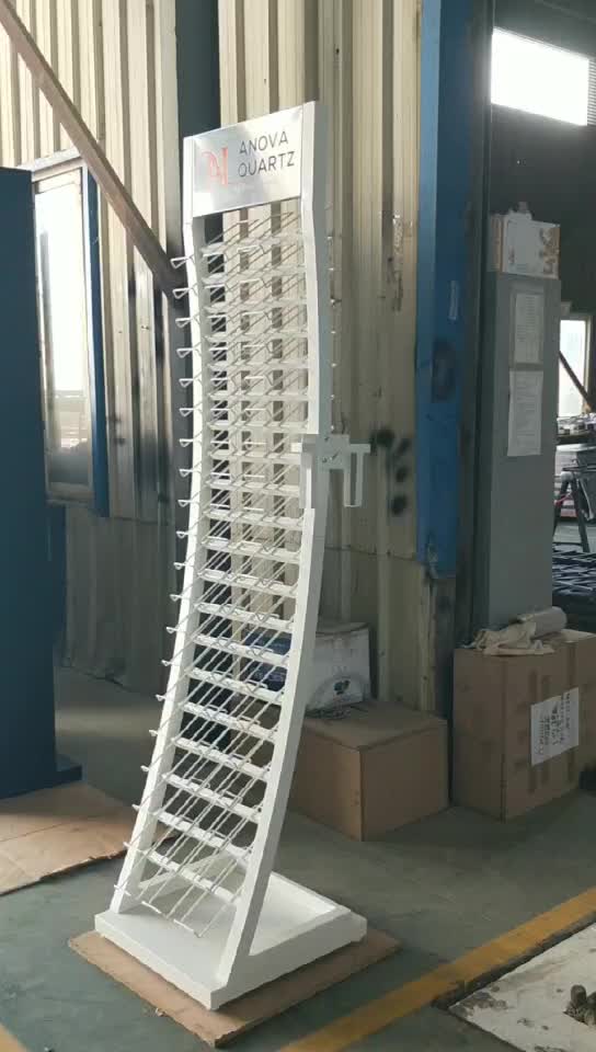 SRL105 -- Granite Marble Stone Sample Display Stand Rack