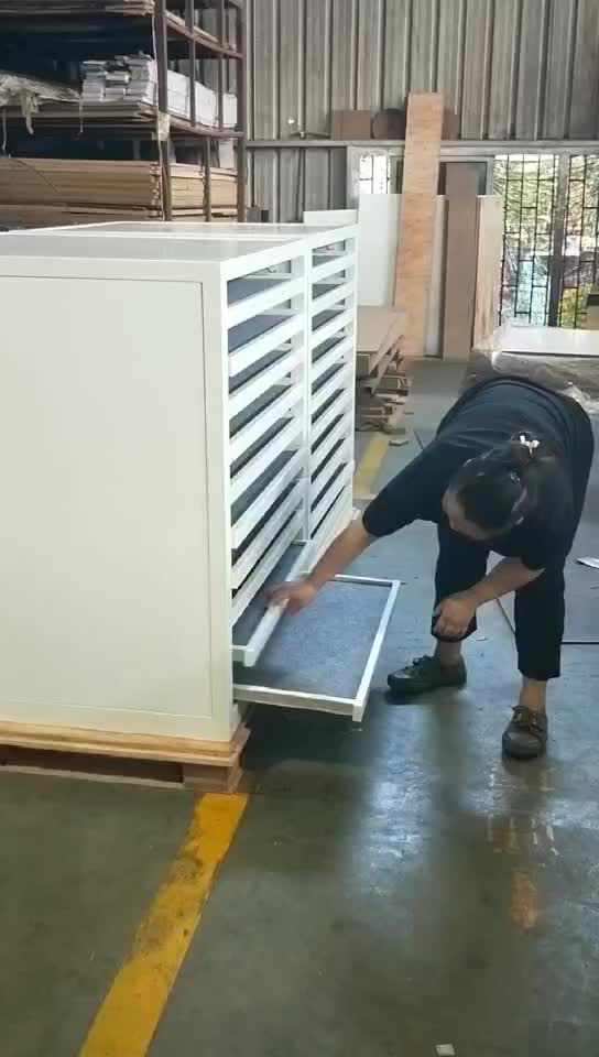 Metal Floor Drawer Display Stand  Showroom Display