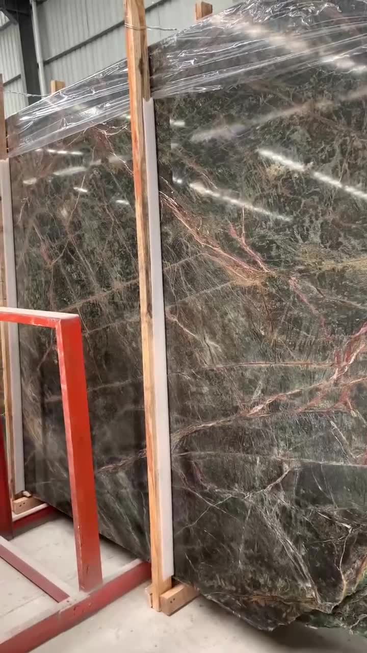 Serata Marble, Rainforest Green Fancy Bidaser Green Marmol
