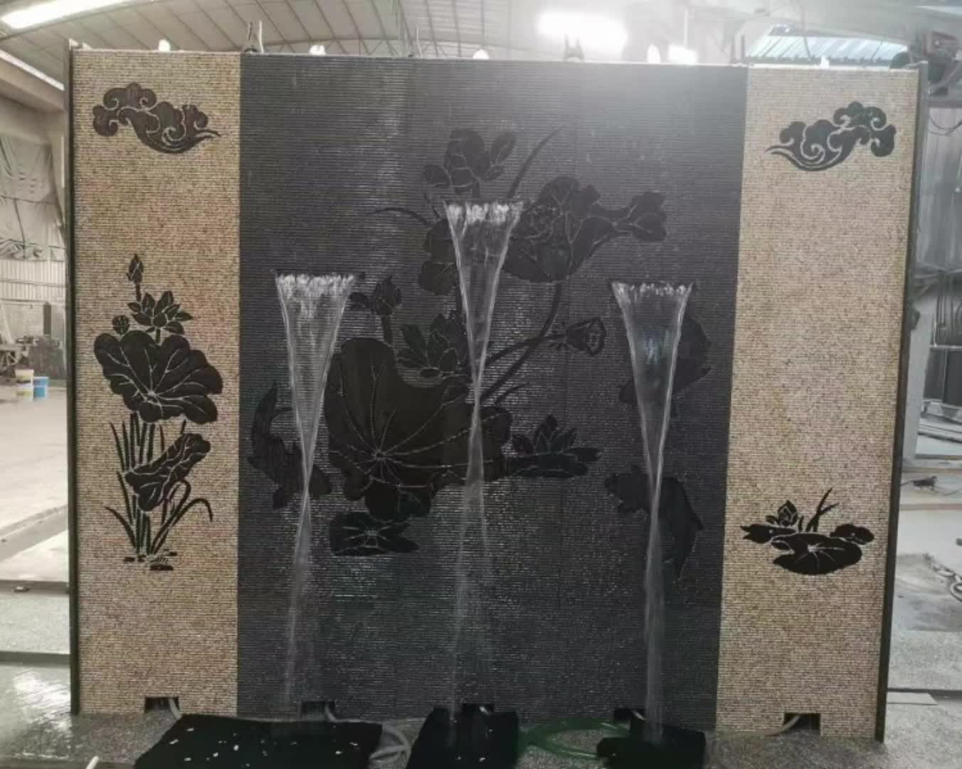 Outdoor Stone Resin Water Fountain Features Waterfall