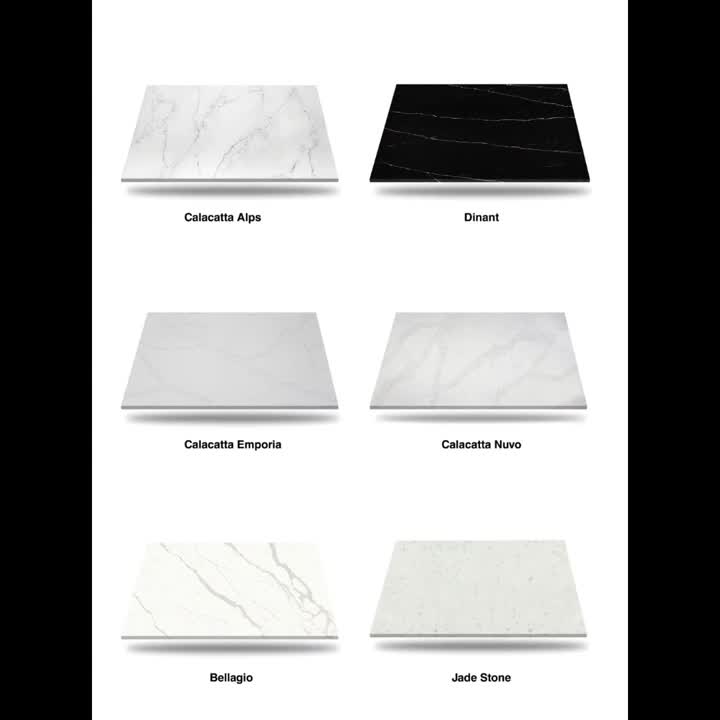Jet Black-1 Quartz Slabs Pure Black Artificial Stone Tiles