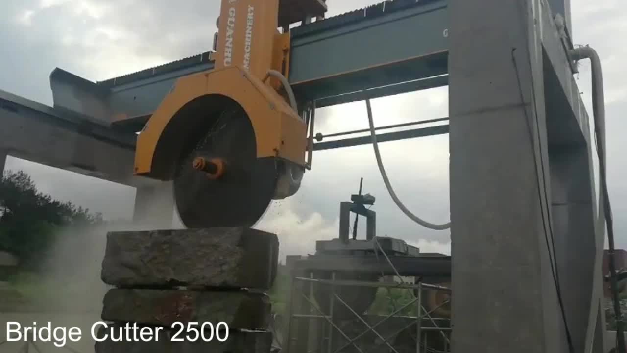 Guanhua Multi Blade Concrete Granite Saw Block Cutter -Giant Disc Bridge Saw Machine