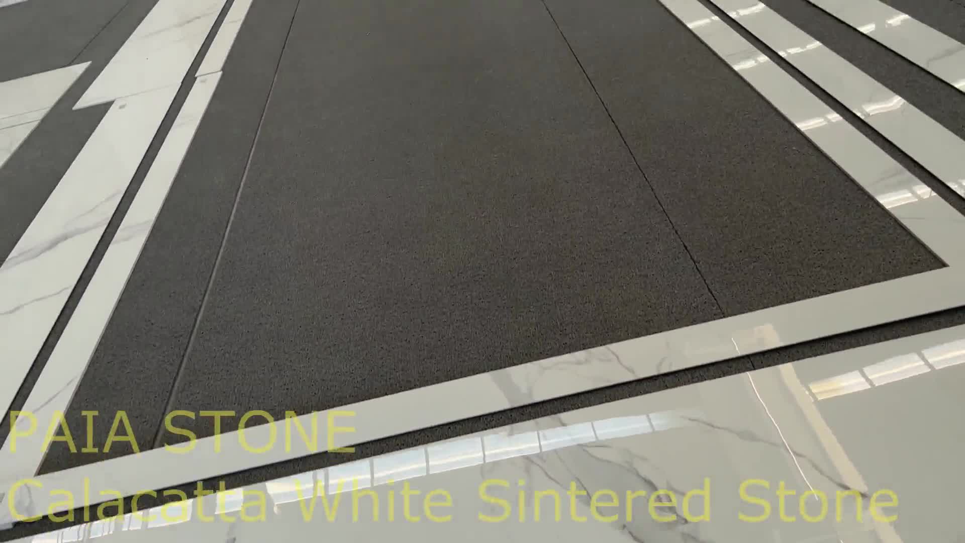 Best Selling Calacatta White Sintered Stone Tiles For Wall