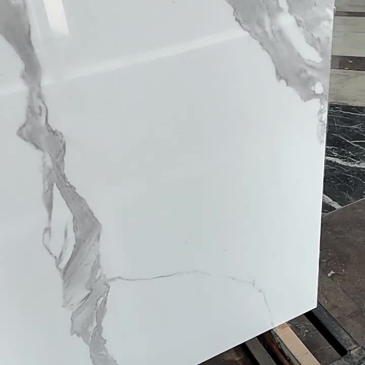 Italy Calacatta White Sintered Stone For Home Wall And Floor