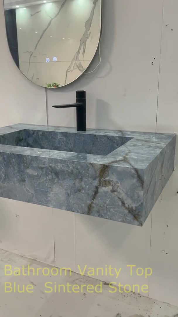 Modern Luxury Sintered Stone Bathroom Vanity Home Furniture