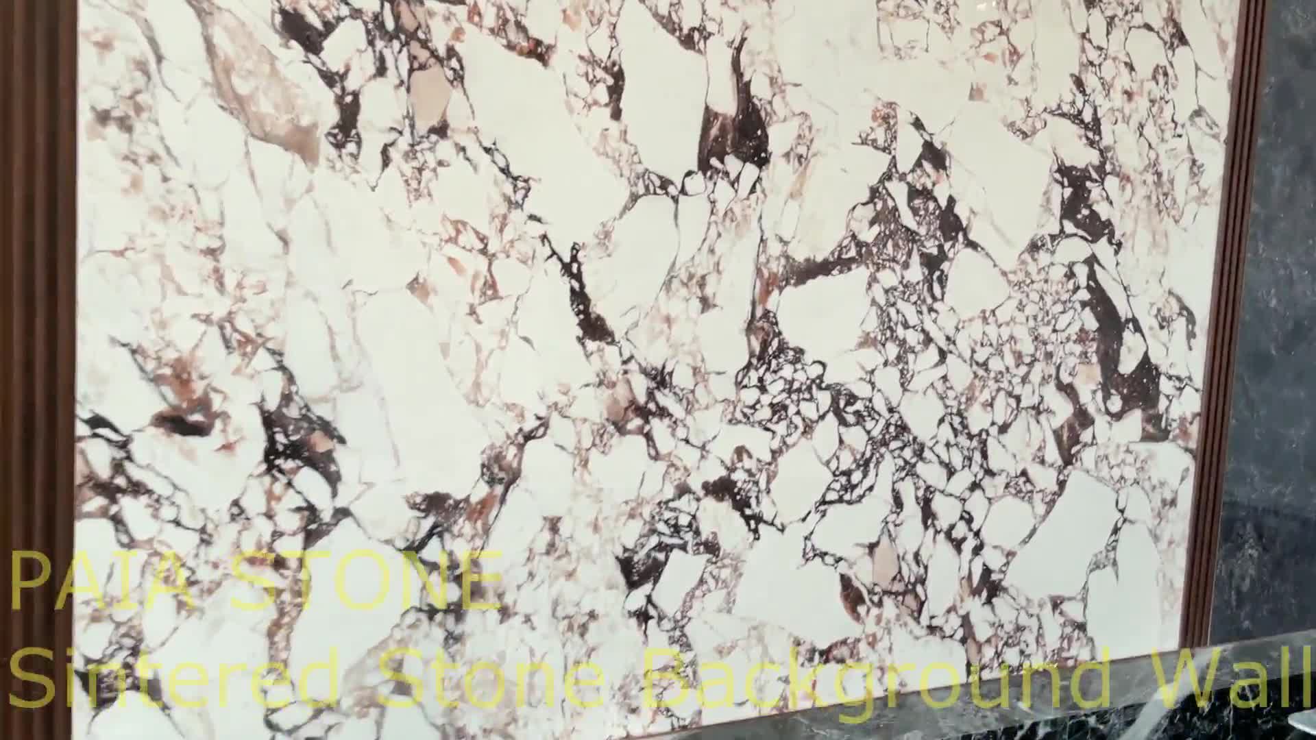 Polished Sintered Stone Slab For Interior Background Wall